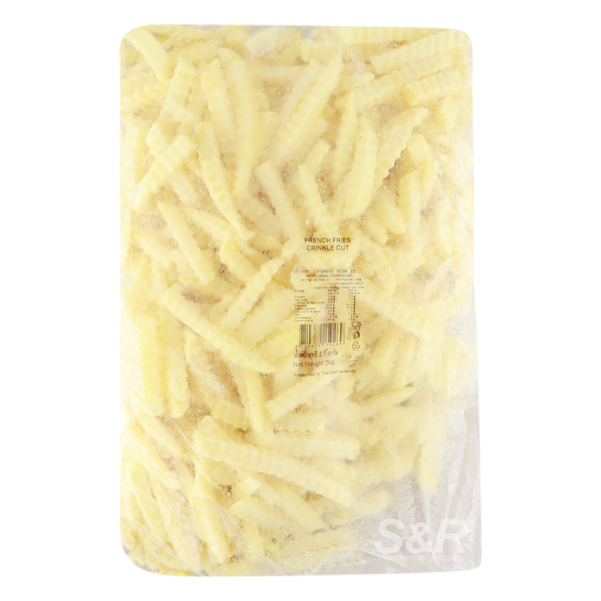 S&R French Fries Crinkle Cut 2kg